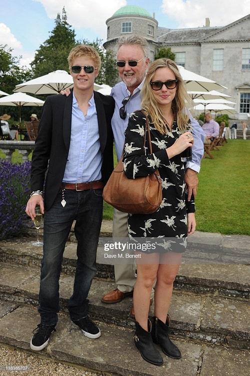 A picture of Rory Eleanor Taylor with her father and brother Rufus.